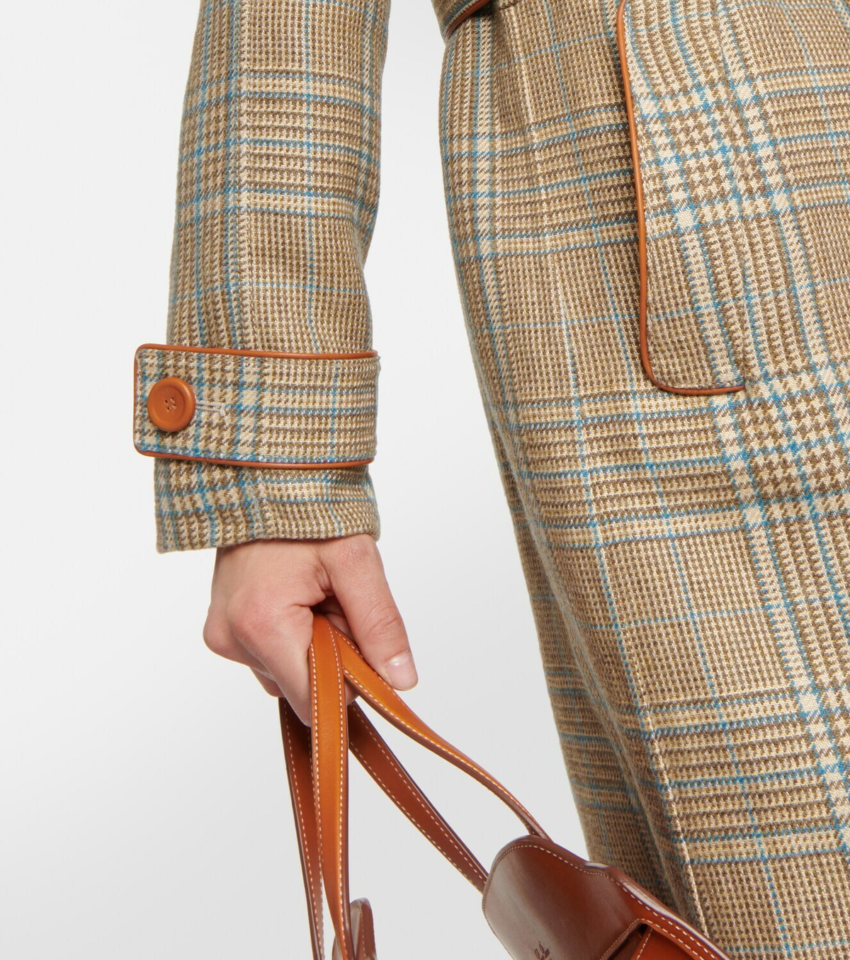 Loro Piana Checked linen and wool coat Loro Piana