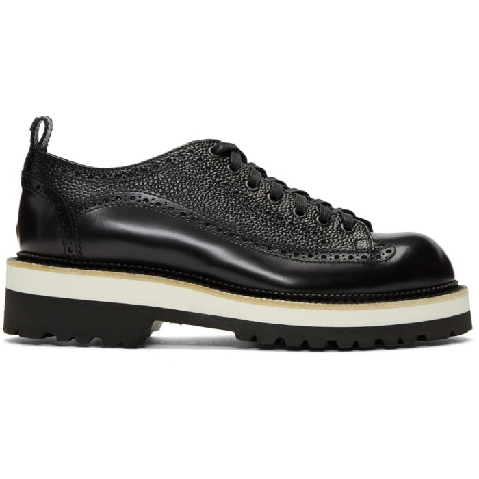 Photo: Dsquared2 Black Leather Brogues