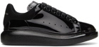 Alexander McQueen Black Patent Oversized Sneakers