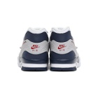 Nike White and Navy Air Trainer 3 Sneakers