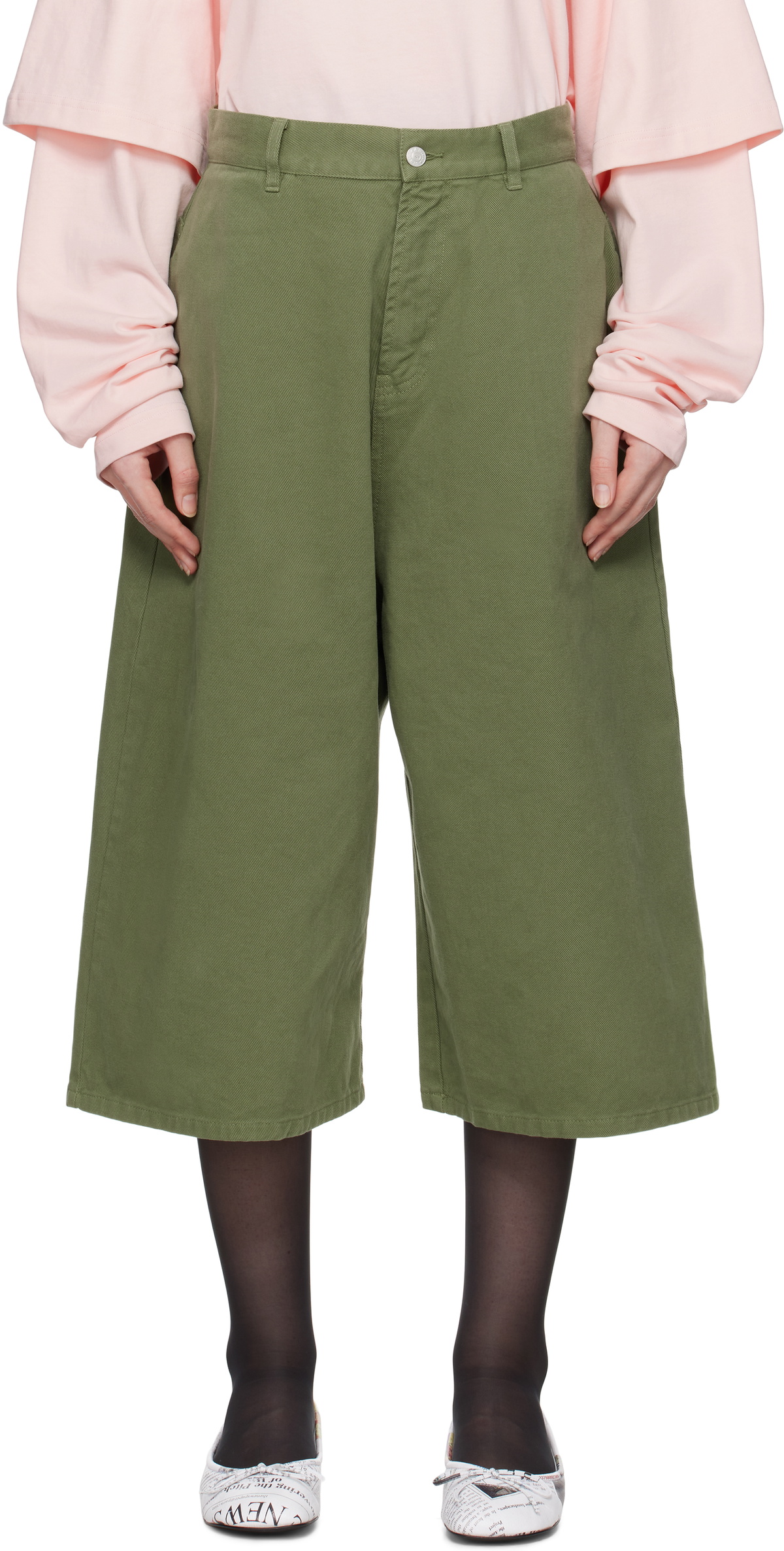 ABRA Khaki Maxi Shorts