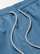 Brunello Cucinelli - Logo-Embroidered Swim Shorts - Blue