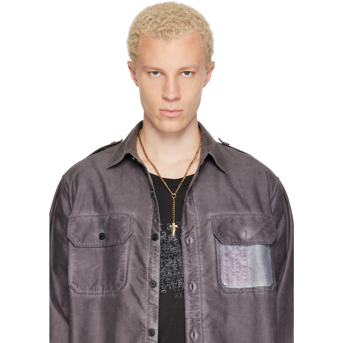 IN GOLD WE TRUST PARIS SSENSE Exclusive Rosary Necklace