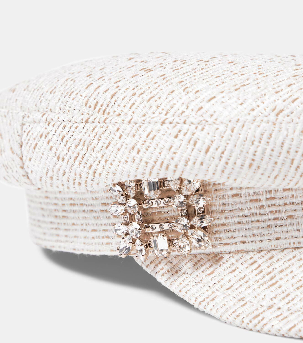 Roger Vivier Tweed newsboy cap