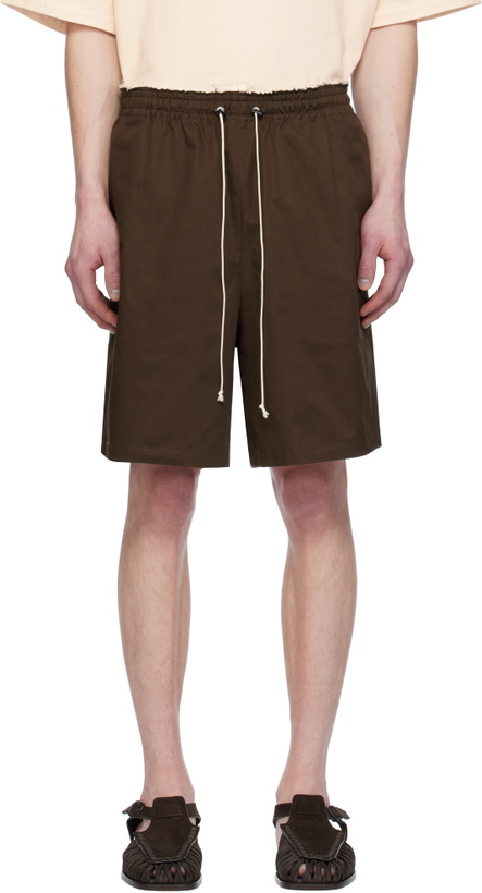 Photo: Camiel Fortgens Brown Knee Shorts