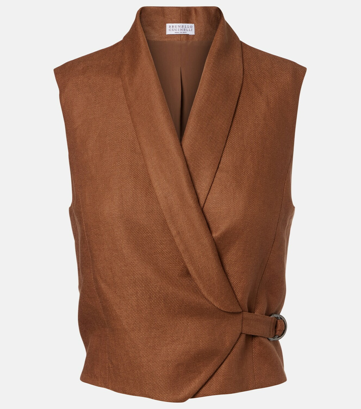 Brunello Cucinelli Monili linen vest