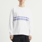 Norse Projects Men's Loften Nautical Stripe Long Sleeve T-Shirt in White