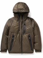 NANGA - Aurora Light Padded Shell Hooded Down Jacket - Brown