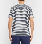 Albam - Striped Cotton-Jersey T-Shirt - Men - Navy