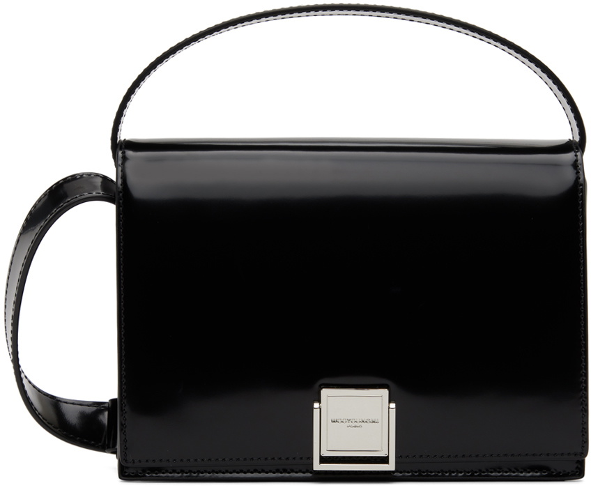 Wooyoungmi Black Polished Crossbody Bag