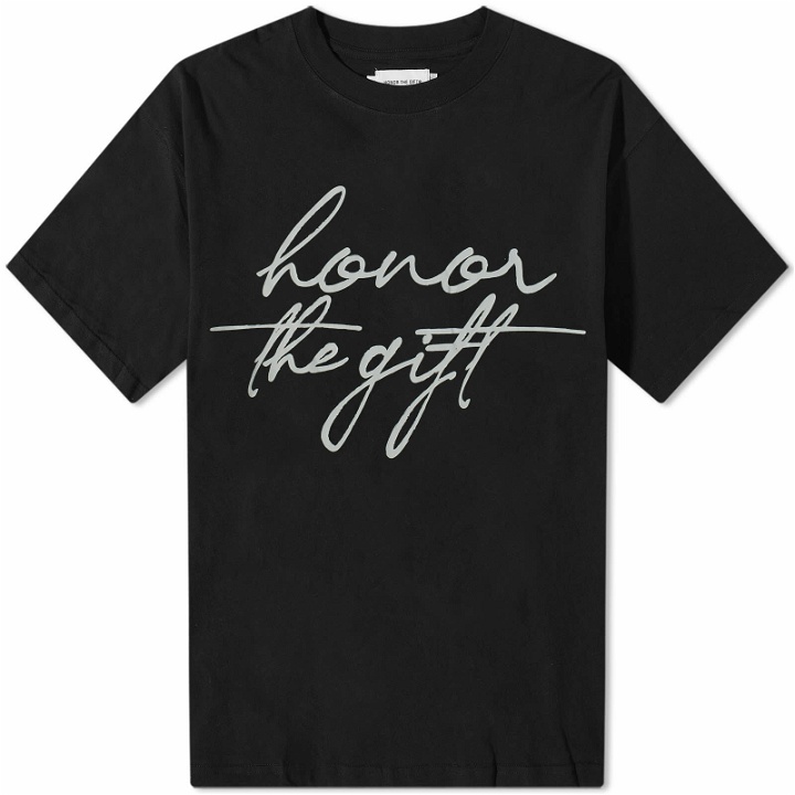 Photo: Honor the Gift Men's HTG Script T-Shirt in Black