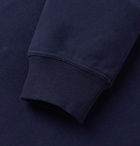 Brunello Cucinelli - Fleece-Back Stretch-Cotton Jersey Sweatshirt - Navy