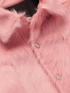 Rick Owens - Classic Collar Pony Hair Overshirt - Pink