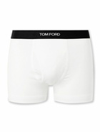 TOM FORD - Stretch-Cotton and Modal-Blend Boxer Briefs - White