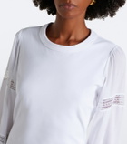 Veronica Beard Bellamie lace-trimmed cotton-blend top