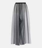 Noir Kei Ninomiya Sheer tulle wide-leg pants