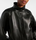 Loewe Cropped leather jacket