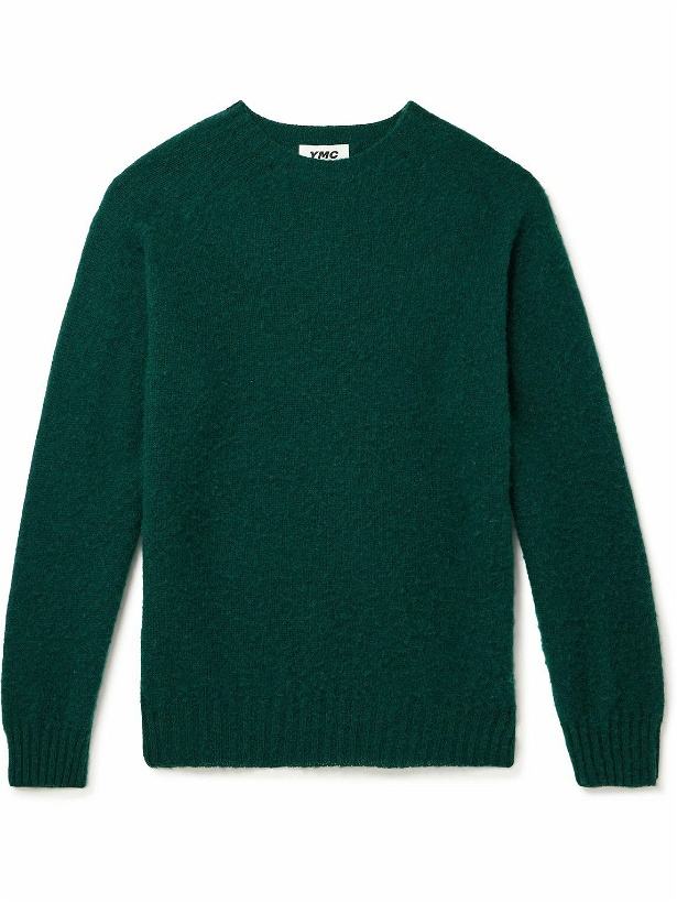 Photo: YMC - Brushed-Wool Sweater - Green