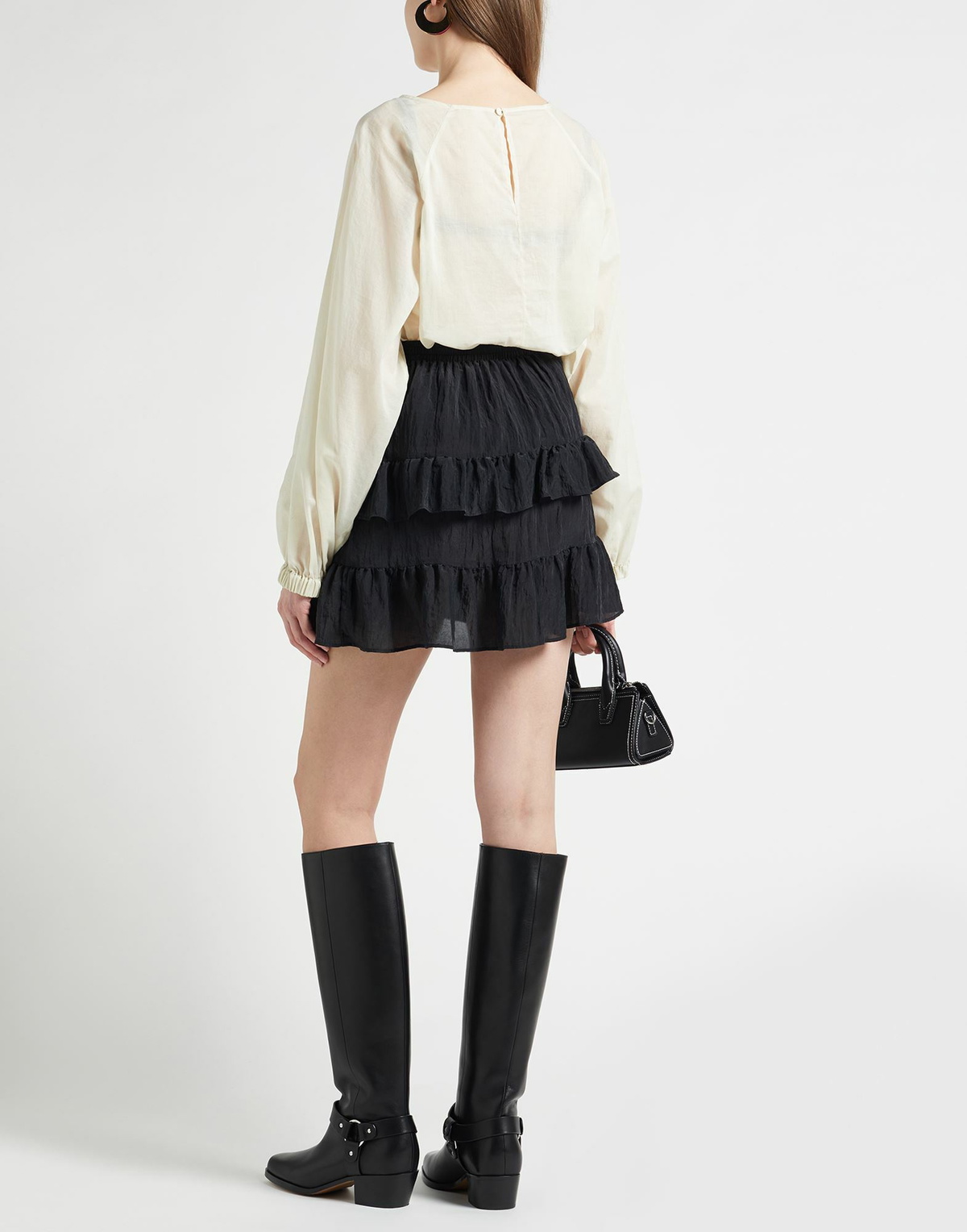 Maje Womens Mini skirt in Black