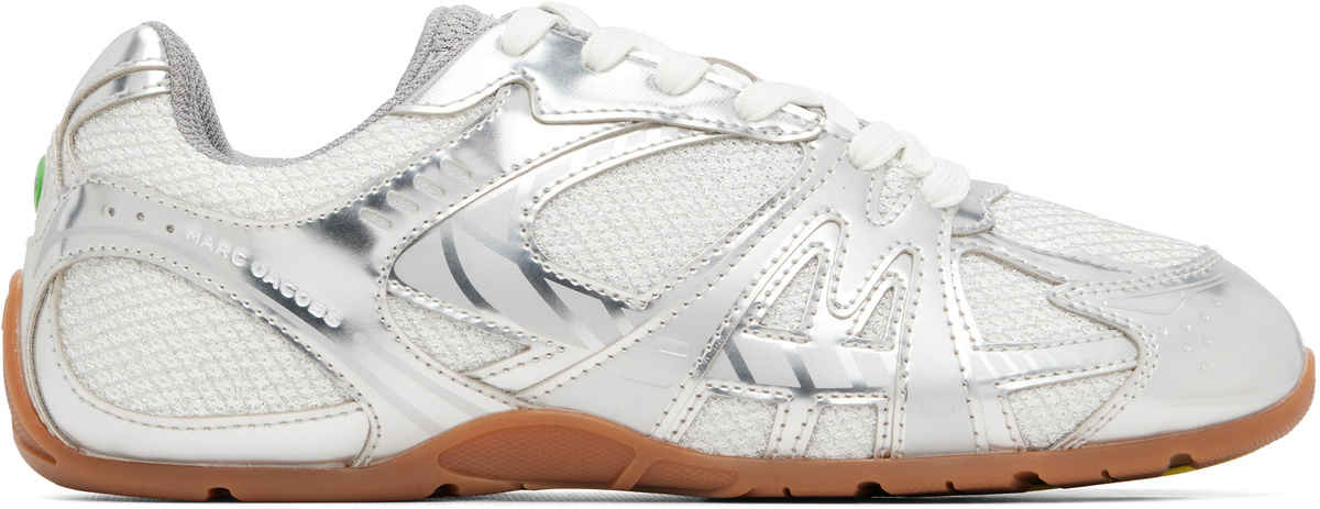 Marc Jacobs Silver 'The Metallic 72 Spring' Sneakers