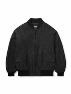 A.PRESSE - Nubuck Bomber Jacket - Black