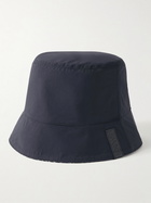 Loewe - Reversible Logo-Jacquard Cotton-Blend and Shell Bucket Hat - Blue