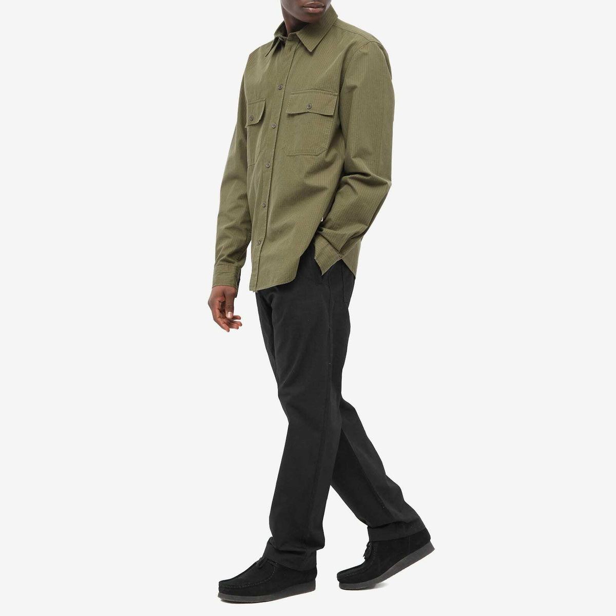 Wood Wood Stanley crispy ripstop trousers Black