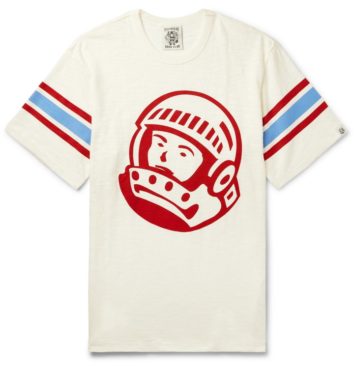 Photo: Billionaire Boys Club - Striped Logo-Print Cotton-Jersey T-Shirt - White