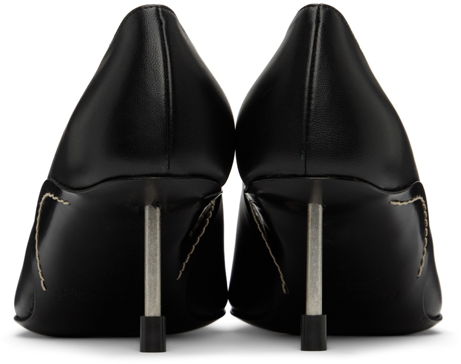 Acne Studios Black Pointed Bavotte Heels
