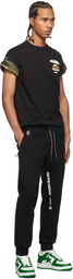 AAPE by A Bathing Ape Black Printed Lounge Pants