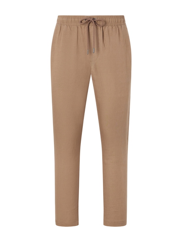 Photo: Onia - Straight-Leg Linen and Lyocell-Blend Trousers - Brown