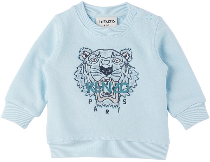 Photo: Kenzo Baby Blue Kenzo Paris Embroidered Sweatshirt