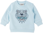 Kenzo Baby Blue Kenzo Paris Embroidered Sweatshirt