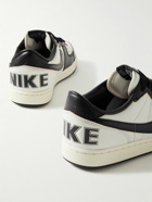 Nike - Terminator Smooth and Croc-Effect Leather Sneakers - White