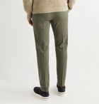 Loro Piana - Slim-Fit Stretch-Cotton Trousers - Green