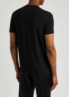 Tom Ford Stretch Jersey T-Shirt, Men's Clothing, Black, Cotton Material, Comfortable Fit, Casual Wear