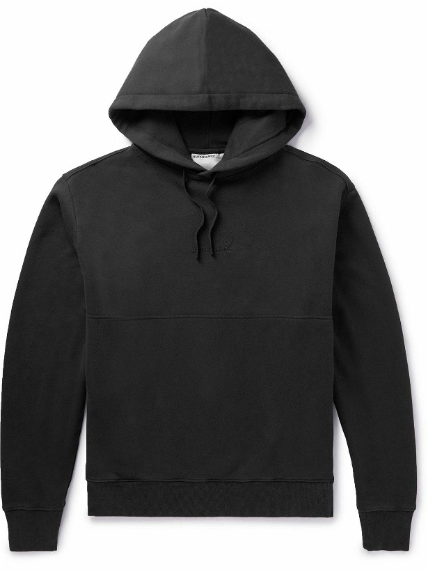 Photo: HAYDENSHAPES - Resin Logo-Embroidered Cotton-Jersey Hoodie - Black