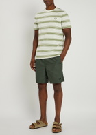 Fred Perry Logo-embroidered Shell Swim Shorts Dark Green