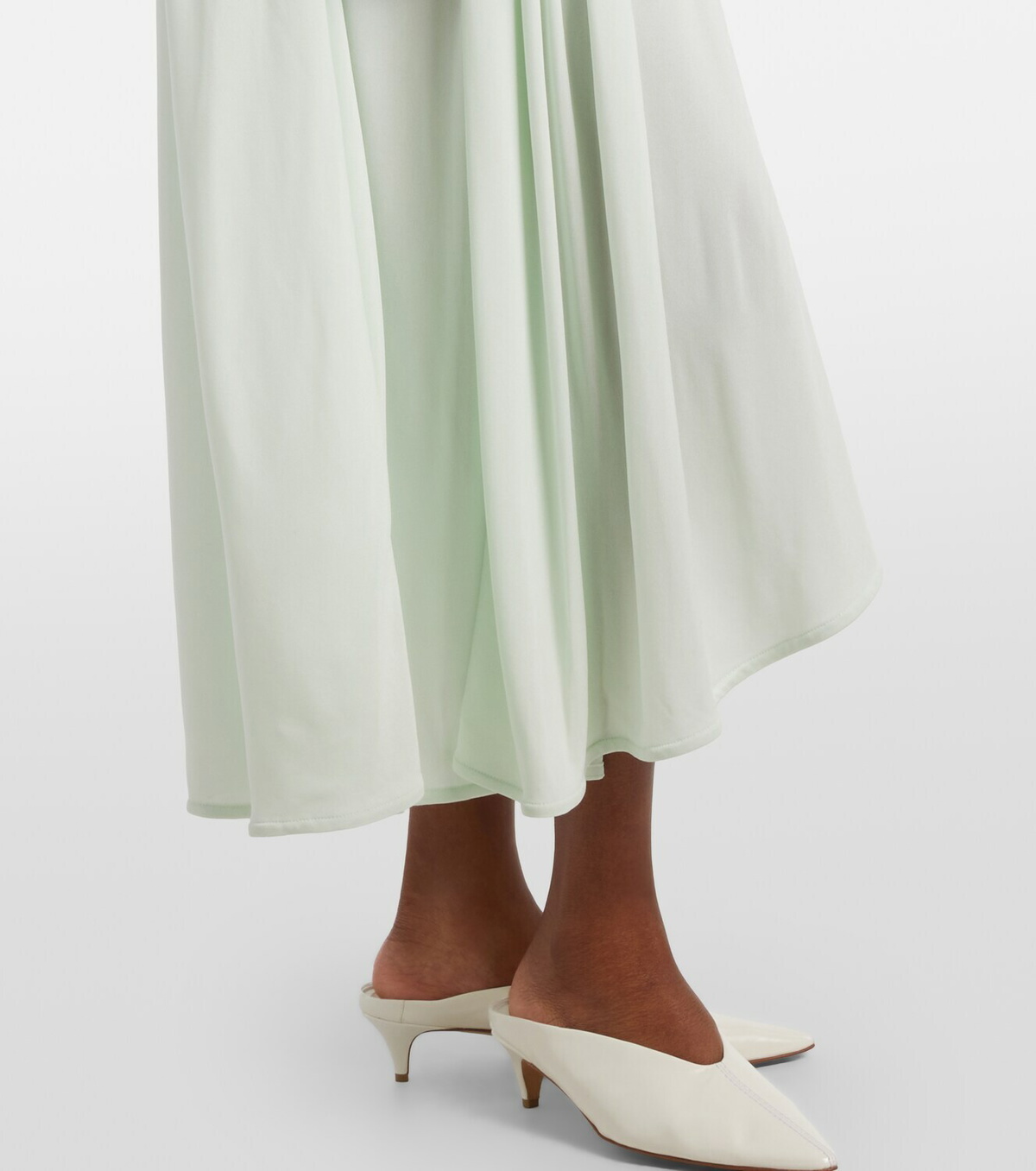 Bottega Veneta Knot gathered crêpe jersey midi dress