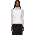 ISSEY MIYAKE White Chiffon Twist Top