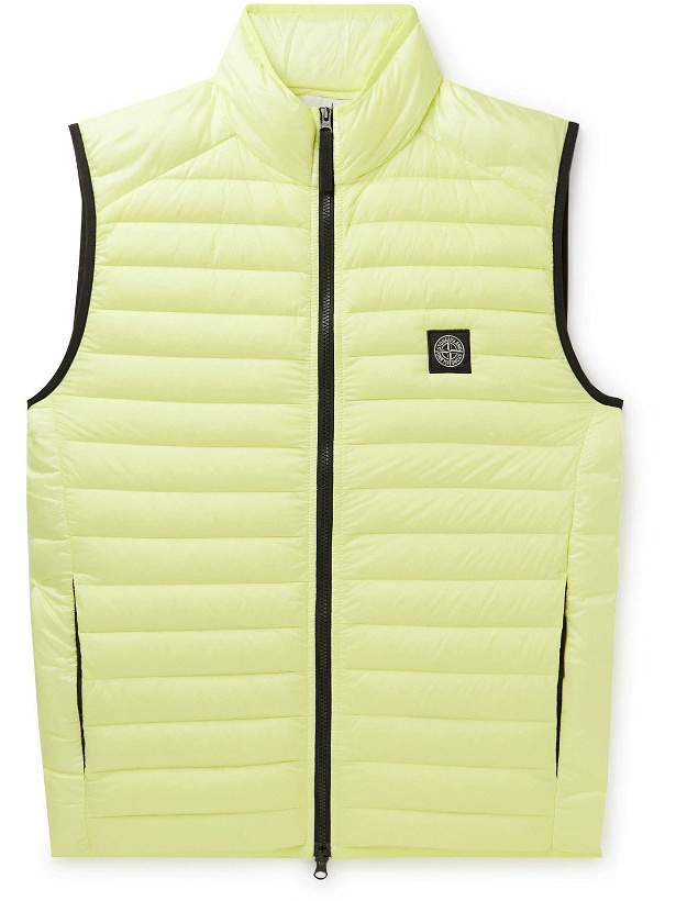 Photo: Stone Island - Channel Logo-Appliquéd Quilted Shell Down Jacket - Yellow