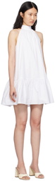 Staud White Marlowe Minidress