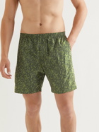 True Tribe - Neat Steve Mid-Length Printed ECONYL Jacquard Swim Shorts - Green