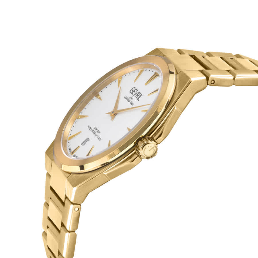 Gevril Montauk Quartz White Dial Mens Watch 49903B