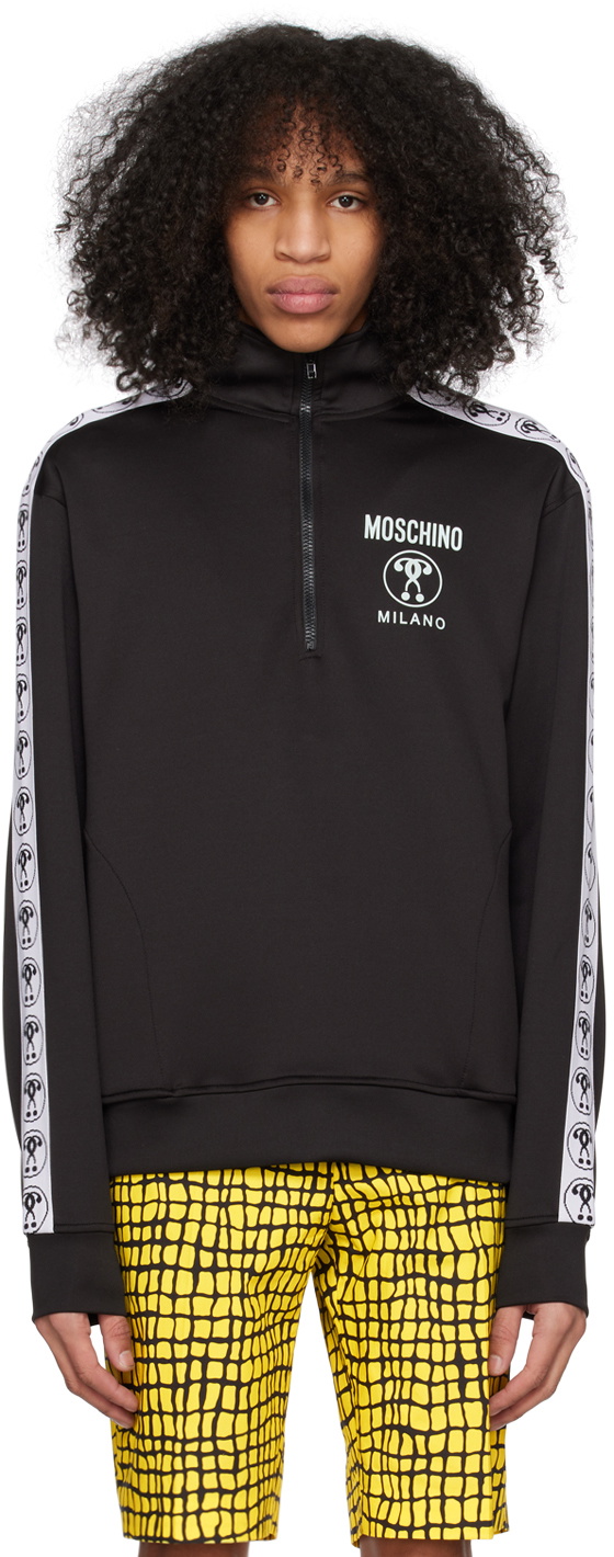 Moschino Black Bonded Sweatshirt