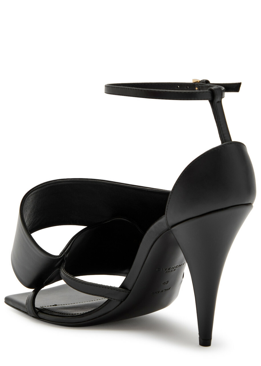 Givenchy Twisted Leather Sandals Black