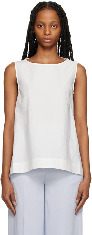 Photo: Toogood White 'The Basketmaker' Tank Top