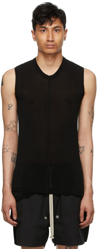 Photo: Rick Owens Black Basic Tank Top