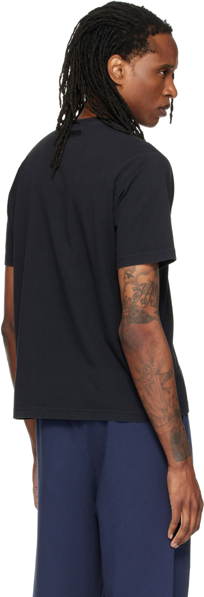 VETEMENTS Black Classic Logo T-shirt