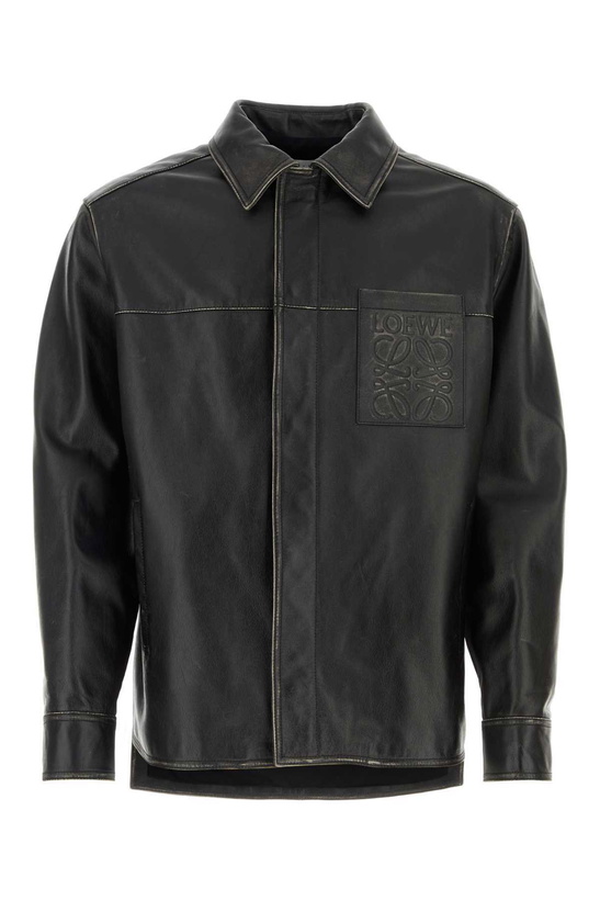 Photo: Loewe Black Nappa Leather Shirt